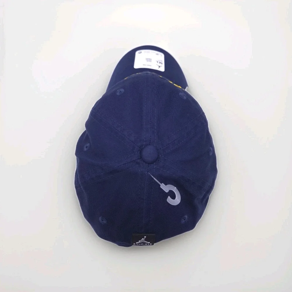 Jordan‎ Brand Michigan Wolverines Club Adjustable Strapback Hat Blue Size M/L